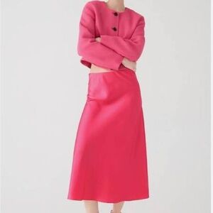 JCrew Gwyneth slip skirt pink small nwt